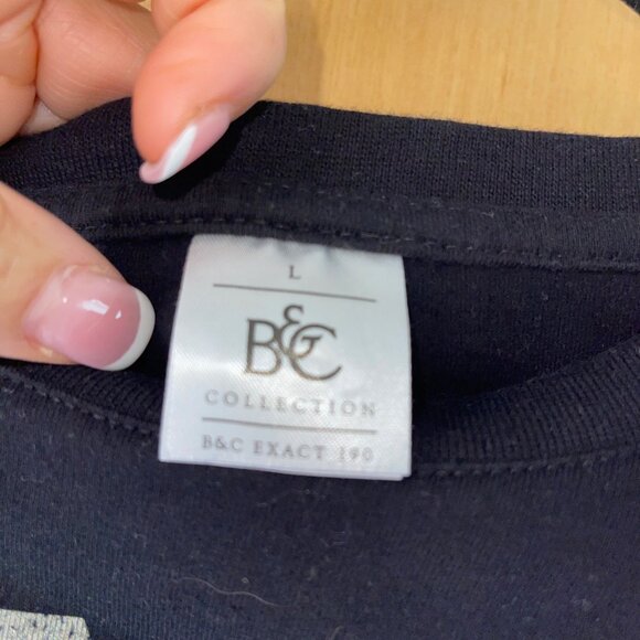 B C Collection Mens Tee Shirt Size Large Black No More Coffee Pure Cotton - Picture 6 of 11